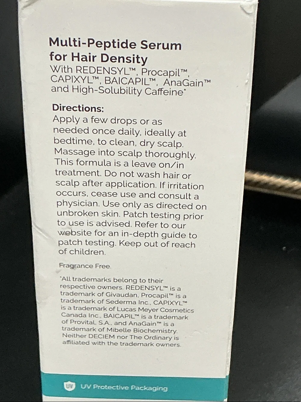 The Ordinary Multi-Peptide Serum for Hair Density NIB 60ml